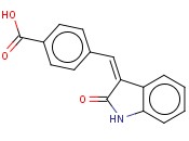 4-[(1,2-DIHYDRO-2-OXO-3H-INDOL-3-YLIDENE)METHYL]-BENZOIC ACID