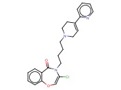 3-CHLORO-4-(4-[4-(PYRIDIN-2-YL)-1,2,3,6-TETRAHYDROPYRIDIN-1-YL]BUTYL)-4,5-DIHYDRO-1,4-BENZOXAZEPIN-5-ONE