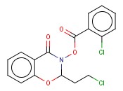 2-(2-CHLOROETHYL)-4-OXO-3,4-DIHYDRO-2H-1,3-BENZOXAZIN-3-YL <span class='lighter'>2-CHLOROBENZOATE</span>