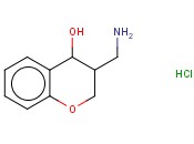 2H-1-BENZOPYRAN-4-OL, 3-(AMINOMETHYL)-3,4-DIHYDRO-, HYDROCHLORIDE (1:1)