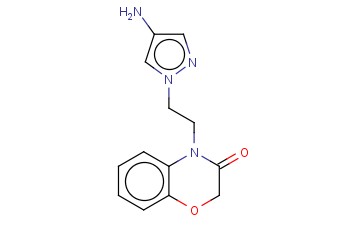 4-[2-(4-AMINO-1H-PYRAZOL-1-YL)ETHYL]-3,4-DIHYDRO-2H-1,4-BENZOXAZIN-3-ONE