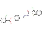 4-(2-((3-CL-1-BENZOTHIEN-2-YL)CARBONYL)CARBOHYDRAZONOYL)PHENYL <span class='lighter'>2-CHLOROBENZOATE</span>
