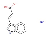 反-<span class='lighter'>吲哚</span>-3-丙烯酸钠