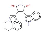 3-(5,6-DIHYDRO-4H-PYRROLO[3,2,1-IJ]QUINOLIN-1-YL)-4-(1H-INDOL-3-YL)-PYRROLIDINE-2,5-DIONE