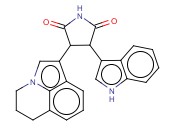 3-(5,6-DIHYDRO-4H-PYRROLO[3,2,1-IJ]QUINOLIN-1-YL)-4-(1H-INDOL-3-YL)-PYRROLIDINE-<span class='lighter'>2,5-DIONE</span>