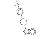 3-[1-[5-(<span class='lighter'>三</span>氟<span class='lighter'>甲基</span>)-2-<span class='lighter'>吡啶基</span>]-4-哌啶<span class='lighter'>基</span>]-1H-吲哚