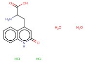2-<span class='lighter'>AMINO</span>-3-(2-QUINOLON-4-YL)<span class='lighter'>PROPIONIC</span> ACID HYDROCHLORIDE DIHYDRATE