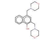 2,4-BIS(4-MORPHOLINYLMETHYL)-<span class='lighter'>1-NAPHTHOL</span>