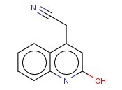 2-HYDROXYQUINOLINE-4-<span class='lighter'>ACETONITRILE</span>