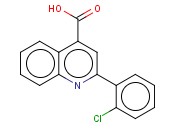 2-(2-<span class='lighter'>CHLOROPHENYL</span>)-4-QUINOLINECARBOXYLIC ACID