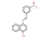 4-((3-NITROBENZYLIDENE)AMINO)-<span class='lighter'>1-NAPHTHOL</span>