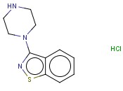 <span class='lighter'>3-PIPERAZINYL-1,2-BENZISOTHIAZOLE</span> <span class='lighter'>HYDROCHLORIDE</span>