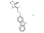 9H-咔唑，2-[（2E）-2-（1-<span class='lighter'>氮</span><span class='lighter'>杂</span>双<span class='lighter'>环</span>[2.2.2]辛-3-亚基）-2-氟乙氧基]-，一<span class='lighter'>盐酸盐</span>
