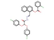 1-(2-(BIS(4-CHLOROPHENOXY)ACETYL)CARBOHYDRAZONOYL)-2-NAPHTHYL <span class='lighter'>2-CHLOROBENZOATE</span>