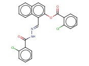 1-(2-(2-CHLOROBENZOYL)CARBOHYDRAZONOYL)-2-NAPHTHYL <span class='lighter'>2-CHLOROBENZOATE</span>