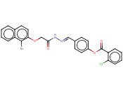 4-(2-(((1-BROMO-2-NAPHTHYL)OXY)ACETYL)CARBOHYDRAZONOYL)PHENYL <span class='lighter'>2-CHLOROBENZOATE</span>