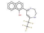 2-(2,3-DIHYDRO-7-PENTAFLUOROETHYL-1H-1,4-DIAZEPINE-5-YL)-<span class='lighter'>1-NAPHTHOL</span>