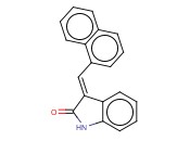 1,3-DIHYDRO-3-(1-NAPHTHALENYLMETHYLENE)-2H-INDOL-2-ONE