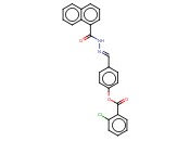 4-(2-(1-NAPHTHOYL)CARBOHYDRAZONOYL)PHENYL <span class='lighter'>2-CHLOROBENZOATE</span>