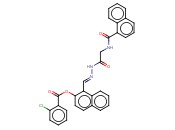 1-(2-((1-NAPHTHOYLAMINO)ACETYL)CARBOHYDRAZONOYL)-2-NAPHTHYL <span class='lighter'>2-CHLOROBENZOATE</span>