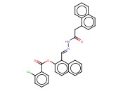 1-(2-(1-NAPHTHYLACETYL)CARBOHYDRAZONOYL)-2-NAPHTHYL <span class='lighter'>2-CHLOROBENZOATE</span>