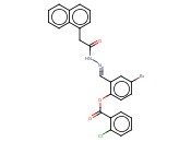 4-BROMO-2-(2-(1-NAPHTHYLACETYL)CARBOHYDRAZONOYL)PHENYL <span class='lighter'>2-CHLOROBENZOATE</span>