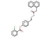 4-(2-(1-NAPHTHYLACETYL)CARBOHYDRAZONOYL)PHENYL <span class='lighter'>2-CHLOROBENZOATE</span>