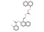 1-(2-((1-NAPHTHYLOXY)ACETYL)CARBOHYDRAZONOYL)-2-NAPHTHYL <span class='lighter'>2-CHLOROBENZOATE</span>