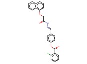 4-(2-((1-NAPHTHYLOXY)ACETYL)CARBOHYDRAZONOYL)PHENYL <span class='lighter'>2-CHLOROBENZOATE</span>