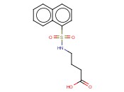 4-(NAPHTHALENE-1-SULFONYLAMINO)-<span class='lighter'>BUTYRIC</span> ACID