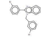 2-(<span class='lighter'>3-BROMOPHENYL</span>)-1-[(<span class='lighter'>3-BROMOPHENYL</span>)METHYL]BENZIMIDAZOLE