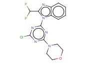 4-(4-氯-6-(2-(二氟甲基)-1H-苯并[d]咪唑-1-<span class='lighter'>基</span>)-1,3,5-三嗪-2-<span class='lighter'>基</span>)<span class='lighter'>吗</span><span class='lighter'>啉</span>
