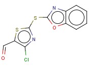 4-Chloro-2-(2-benzoxazolylthio)-5-thiazolecarboxaldehyde