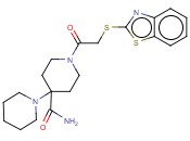 1-(2-(BENZO[D]THIAZOL-2-YLTHIO)ACETYL)-4-(PIPERIDIN-1-YL)PIPERIDINE-4-CARBOXAMIDE