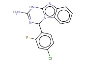 4-(4-CHLORO-2-FLUOROPHENYL)-1,4-DIHYDRO[1,3,5]TRIAZINO[1,2-A]BENZIMIDAZOL-2-AMINE