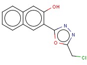 3-[5-(CHLOROMETHYL)-1,3,4-OXADIAZOL-2-YL]-2-<span class='lighter'>NAPHTHOL</span>