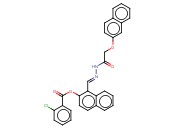 1-(2-((2-NAPHTHYLOXY)ACETYL)CARBOHYDRAZONOYL)-2-NAPHTHYL <span class='lighter'>2-CHLOROBENZOATE</span>