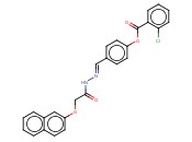 4-(2-((2-NAPHTHYLOXY)ACETYL)CARBOHYDRAZONOYL)PHENYL <span class='lighter'>2-CHLOROBENZOATE</span>