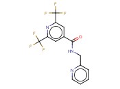 N-(2-PYRIDINYLMETHYL)-2,6-BIS(TRIFLUOROMETHYL)<span class='lighter'>ISONICOTINAMIDE</span>