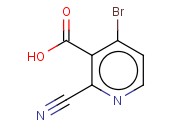 4-BROMO-2-<span class='lighter'>CYANOPYRIDINE</span>-3-CARBOXYLIC ACID