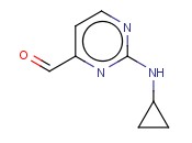 2-CYCLOPROPYL<span class='lighter'>AMINO-PYRIMIDINE</span>-4-CARBALDEHYDE