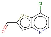 7-<span class='lighter'>CHLORO</span>-THIENO[<span class='lighter'>3,2</span>-B]PYRIDINE-2-CARBOXALDEHYDE