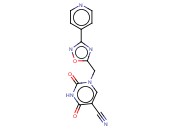 2,4-DIOXO-1-(3-PYRIDIN-4-YL-[1,2,4]OXADIAZOL-5-YLMETHYL)-1,2,3,4-TETRAHYDRO-PYRIMIDINE-5-CARBONITRILE
