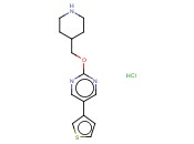 2-(PIPERIDIN-4-YLMETHOXY)-5-(THIOPHEN-3-YL)PYRIMIDINE, HCL SALT