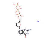 2',3'-<span class='lighter'>DIDEOXYGUANOSINE</span> 5'-<span class='lighter'>TRIPHOSPHATE</span> <span class='lighter'>SODIUM</span> SALT