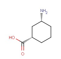 (<span class='lighter'>1S</span>,3R)-3-Aminocyclohexanecarboxylic acid