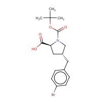 (2S,4R)-4-(4-Bromobenzyl)-1-(tert-butoxycarbonyl)pyrrolidine-2-carboxylic acid